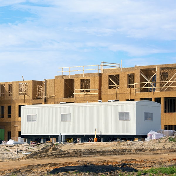 some construction site office trailers come equipped with furniture, desks, and other amenities to provide a comfortable and functional workspace